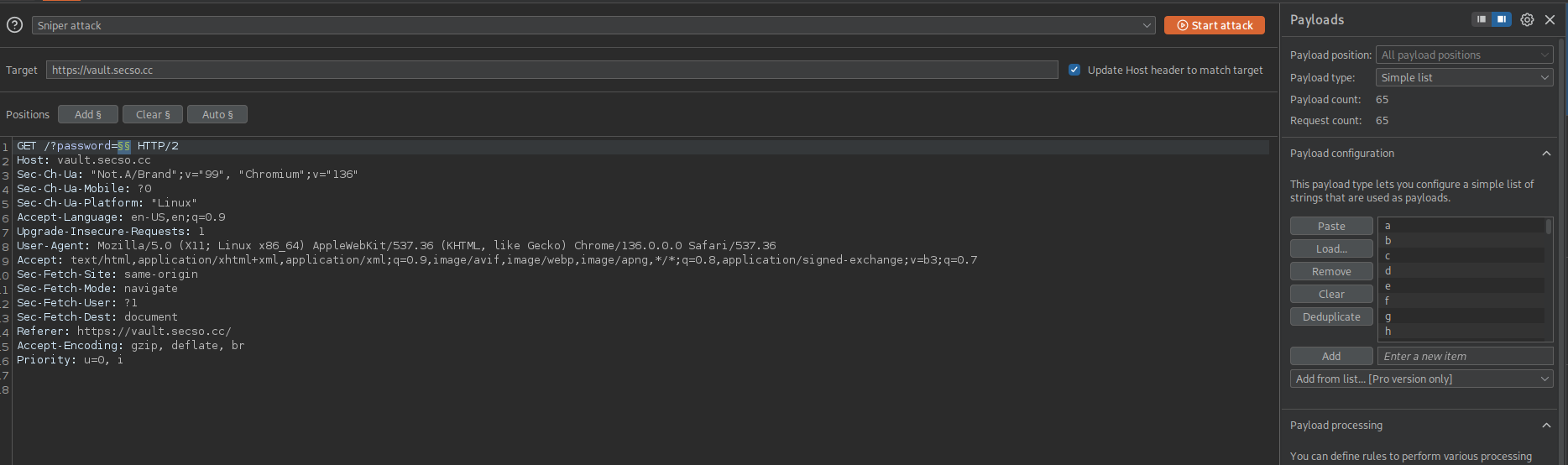 Burp Suite config